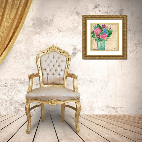Juliette Vase I Gold Ornate Wood Framed Art Print with Double Matting by Brent, Paul