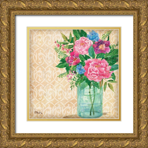 Juliette Vase II Gold Ornate Wood Framed Art Print with Double Matting by Brent, Paul