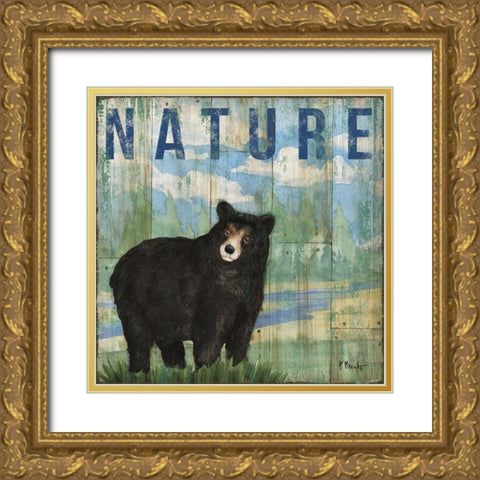 Adventure Lodge III Gold Ornate Wood Framed Art Print with Double Matting by Brent, Paul