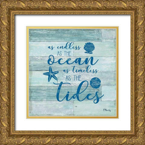 Beach Inspiration III Gold Ornate Wood Framed Art Print with Double Matting by Brent, Paul