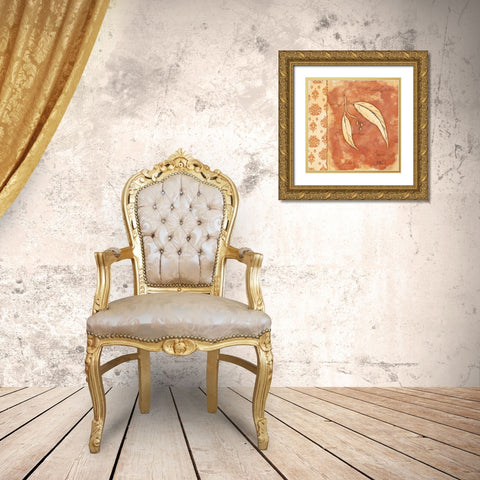 Leaf Oasis I Gold Ornate Wood Framed Art Print with Double Matting by Brent, Paul