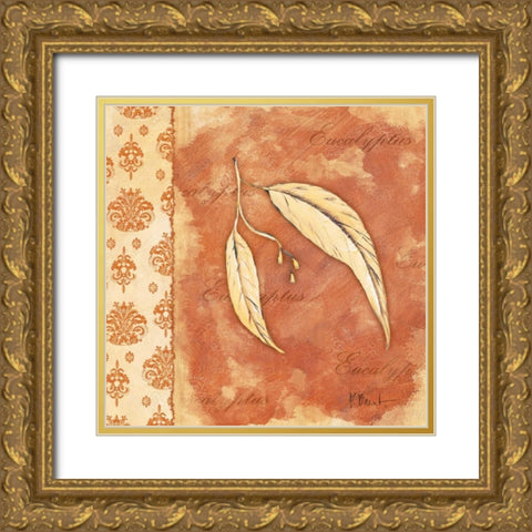 Leaf Oasis I Gold Ornate Wood Framed Art Print with Double Matting by Brent, Paul