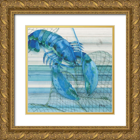 Hilton Lobster Gold Ornate Wood Framed Art Print with Double Matting by Brent, Paul
