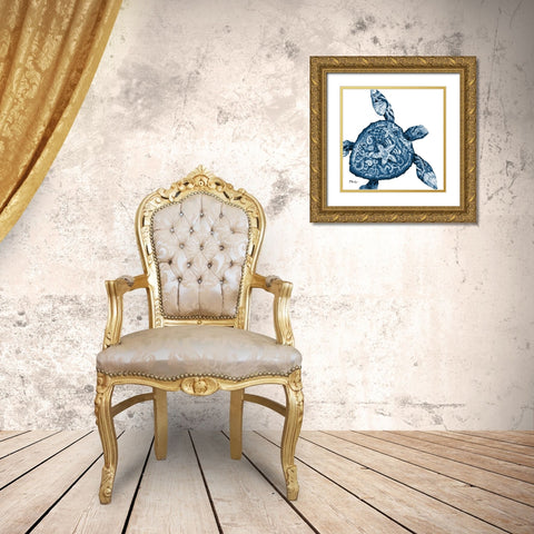 Nassau Sealife I Gold Ornate Wood Framed Art Print with Double Matting by Brent, Paul