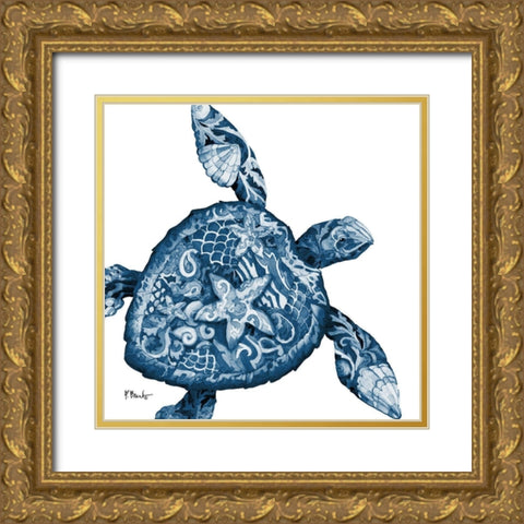 Nassau Sealife I Gold Ornate Wood Framed Art Print with Double Matting by Brent, Paul