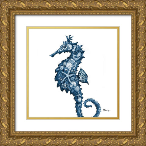 Nassau Sealife II Gold Ornate Wood Framed Art Print with Double Matting by Brent, Paul