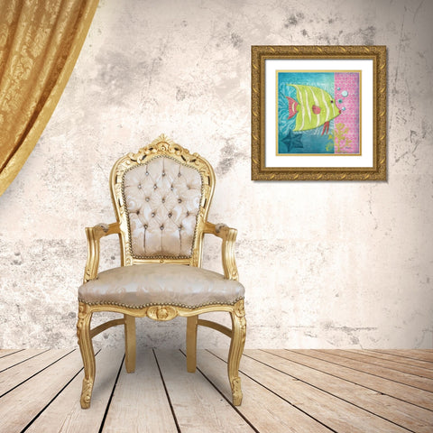 Fantasy Reef II Gold Ornate Wood Framed Art Print with Double Matting by Brent, Paul