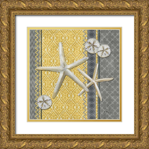Santa Cruz Shells IV Gold Ornate Wood Framed Art Print with Double Matting by Brent, Paul