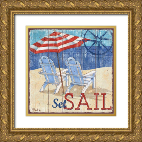 Seas the Day II Gold Ornate Wood Framed Art Print with Double Matting by Brent, Paul