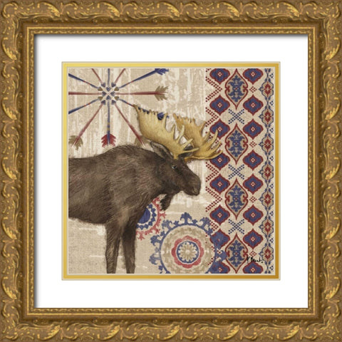 Highlands Ranch II Gold Ornate Wood Framed Art Print with Double Matting by Brent, Paul
