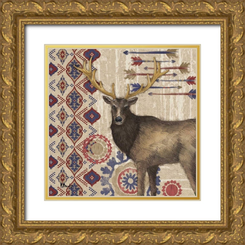 Highlands Ranch III Gold Ornate Wood Framed Art Print with Double Matting by Brent, Paul