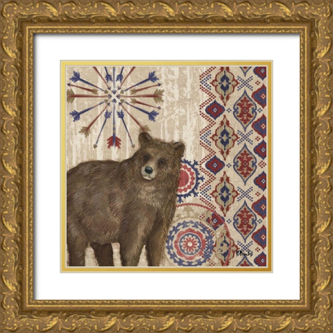 Highlands Ranch IV Gold Ornate Wood Framed Art Print with Double Matting by Brent, Paul
