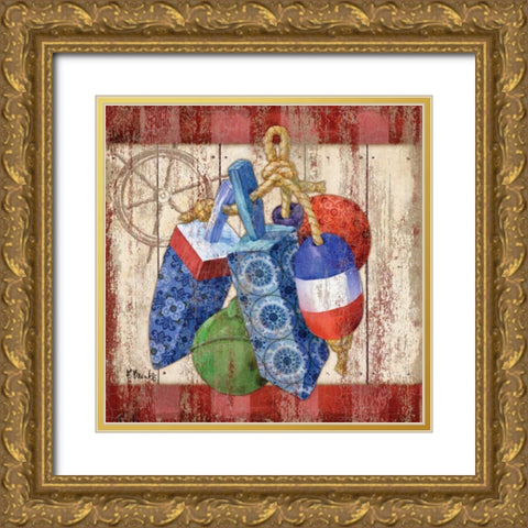 Knotical II Gold Ornate Wood Framed Art Print with Double Matting by Brent, Paul