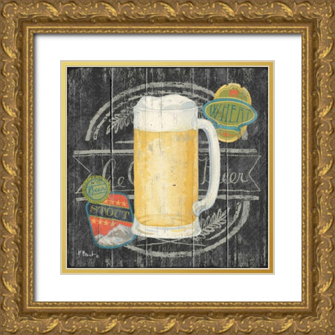 Craft Brew IV Gold Ornate Wood Framed Art Print with Double Matting by Brent, Paul