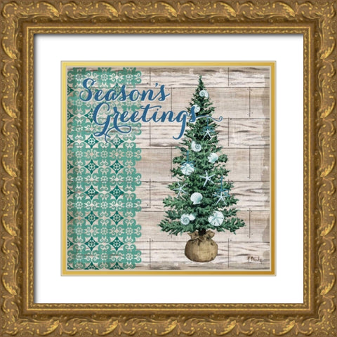 Coastal Holiday I Gold Ornate Wood Framed Art Print with Double Matting by Brent, Paul