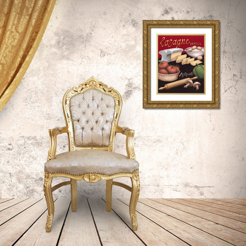 Lasagna Gold Ornate Wood Framed Art Print with Double Matting by Brissonnet, Daphne