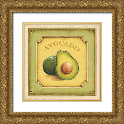 Avocado Gold Ornate Wood Framed Art Print with Double Matting by Brissonnet, Daphne