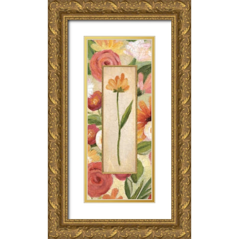 Sweet Romance Panel IV Gold Ornate Wood Framed Art Print with Double Matting by Brissonnet, Daphne