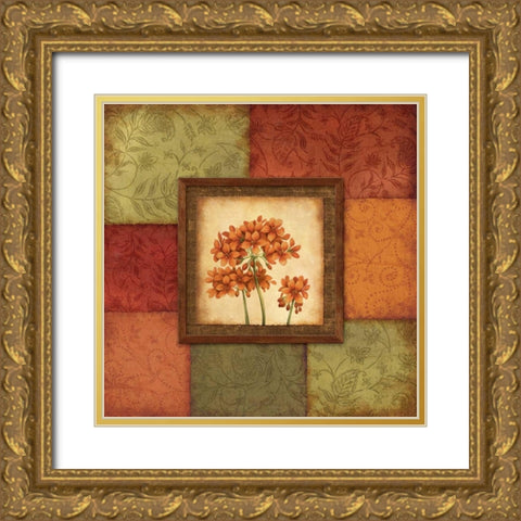 Serenity I Gold Ornate Wood Framed Art Print with Double Matting by Corbin, Delphine