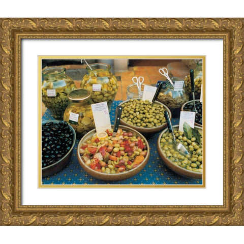 Olives Antibes Gold Ornate Wood Framed Art Print with Double Matting by Cieslikowski, Zeny