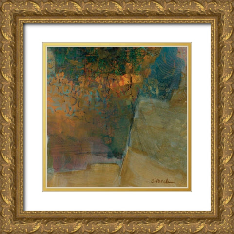 Olivine II Gold Ornate Wood Framed Art Print with Double Matting by Dilbeck, Nikki