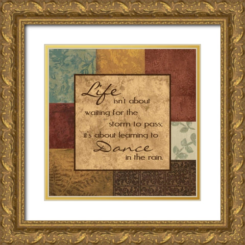 Lifes About Gold Ornate Wood Framed Art Print with Double Matting by Devereux, Sophie
