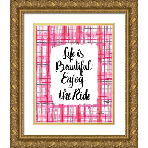 Enjoy the Ride Gold Ornate Wood Framed Art Print with Double Matting by Frazer, Amy