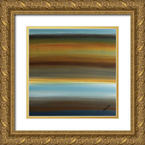 Destinos I Gold Ornate Wood Framed Art Print with Double Matting by Guedez, Carmen