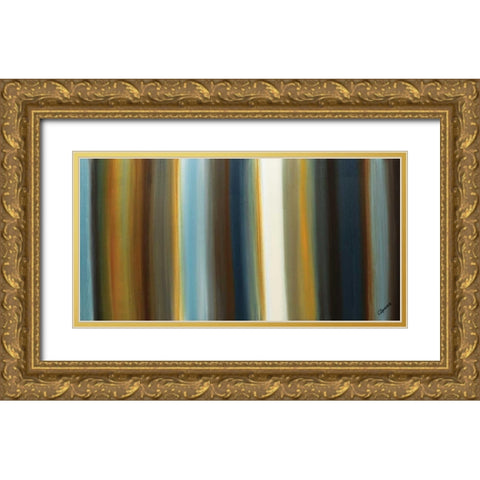 Destinos III Gold Ornate Wood Framed Art Print with Double Matting by Guedez, Carmen