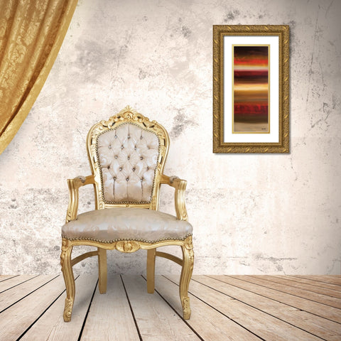 Freedom Panel Gold Ornate Wood Framed Art Print with Double Matting by Guedez, Carmen
