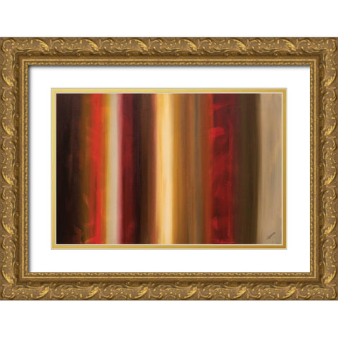 Freedom Gold Ornate Wood Framed Art Print with Double Matting by Guedez, Carmen