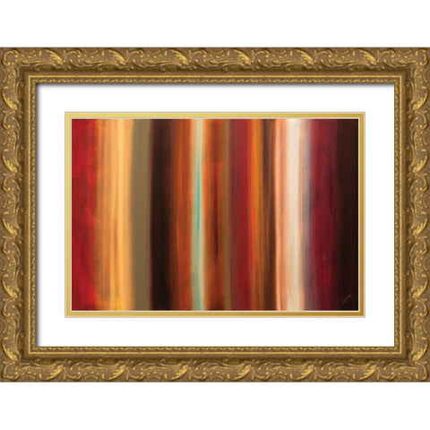 Serenidad Gold Ornate Wood Framed Art Print with Double Matting by Guedez, Carmen