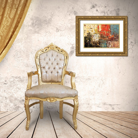 Artylicious Gold Ornate Wood Framed Art Print with Double Matting by Guedez, Carmen