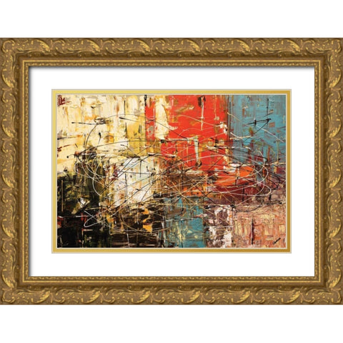 Artylicious Gold Ornate Wood Framed Art Print with Double Matting by Guedez, Carmen