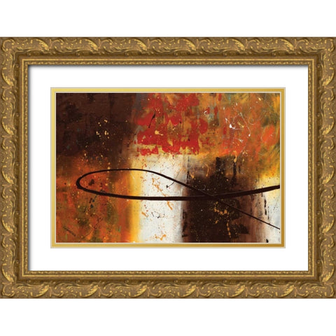 Travel Story Gold Ornate Wood Framed Art Print with Double Matting by Guedez, Carmen