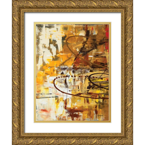 Funtastic I Gold Ornate Wood Framed Art Print with Double Matting by Guedez, Carmen
