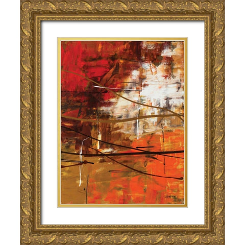 Funtastic II Gold Ornate Wood Framed Art Print with Double Matting by Guedez, Carmen