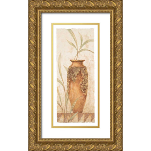 Rustic Venetian Urn II Gold Ornate Wood Framed Art Print with Double Matting by Gladding, Pamela