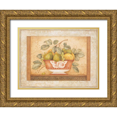 Frutta Alla Siena I Gold Ornate Wood Framed Art Print with Double Matting by Gladding, Pamela
