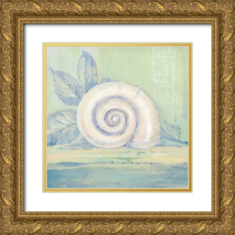 Tranquil Seashell III Gold Ornate Wood Framed Art Print with Double Matting by Gladding, Pamela