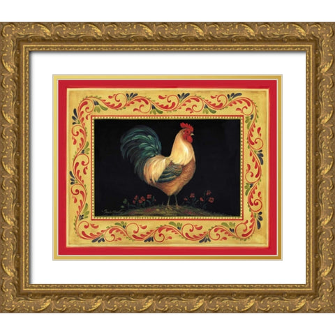Francesco Gold Ornate Wood Framed Art Print with Double Matting by Gladding, Pamela