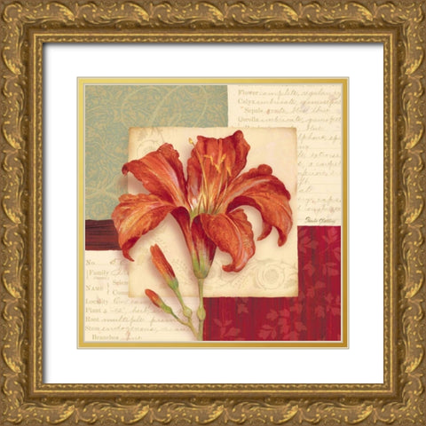 Bella Donna II Gold Ornate Wood Framed Art Print with Double Matting by Gladding, Pamela