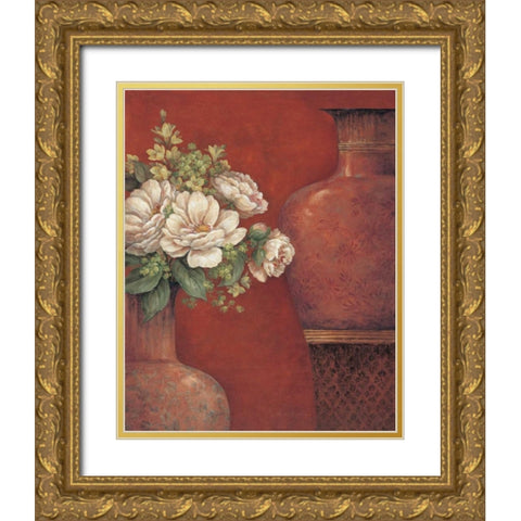 Venetian Chinois I Gold Ornate Wood Framed Art Print with Double Matting by Gladding, Pamela