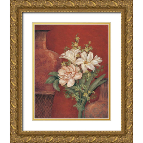 Venetian Chinois II Gold Ornate Wood Framed Art Print with Double Matting by Gladding, Pamela