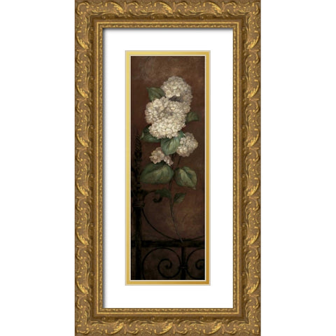 Gramercy Park Panel I Gold Ornate Wood Framed Art Print with Double Matting by Gladding, Pamela
