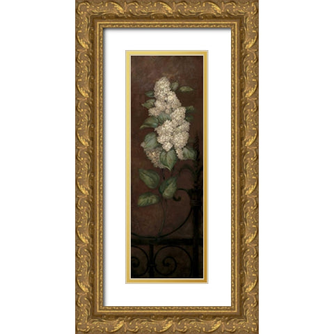 Gramercy Park Panel II Gold Ornate Wood Framed Art Print with Double Matting by Gladding, Pamela