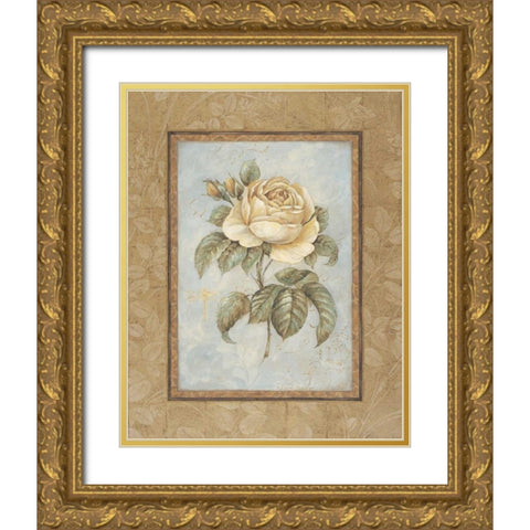 Junes Promise I Gold Ornate Wood Framed Art Print with Double Matting by Gladding, Pamela