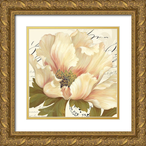 Elegant Poppy I Gold Ornate Wood Framed Art Print with Double Matting by Gladding, Pamela