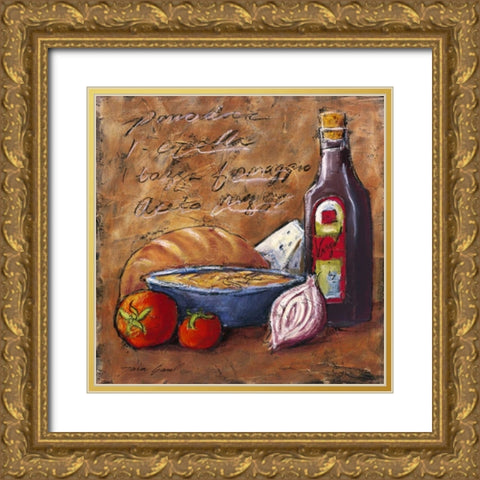 Rustic Kitchen II Gold Ornate Wood Framed Art Print with Double Matting by Gamel, Tara