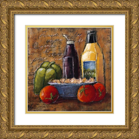 Rustic Kitchen IV Gold Ornate Wood Framed Art Print with Double Matting by Gamel, Tara